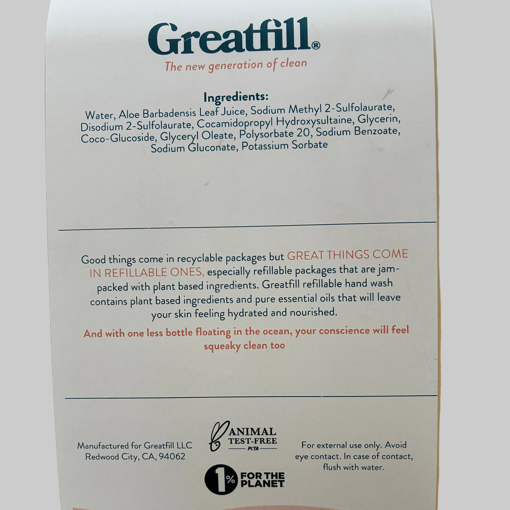 Greatfill Hand Wash