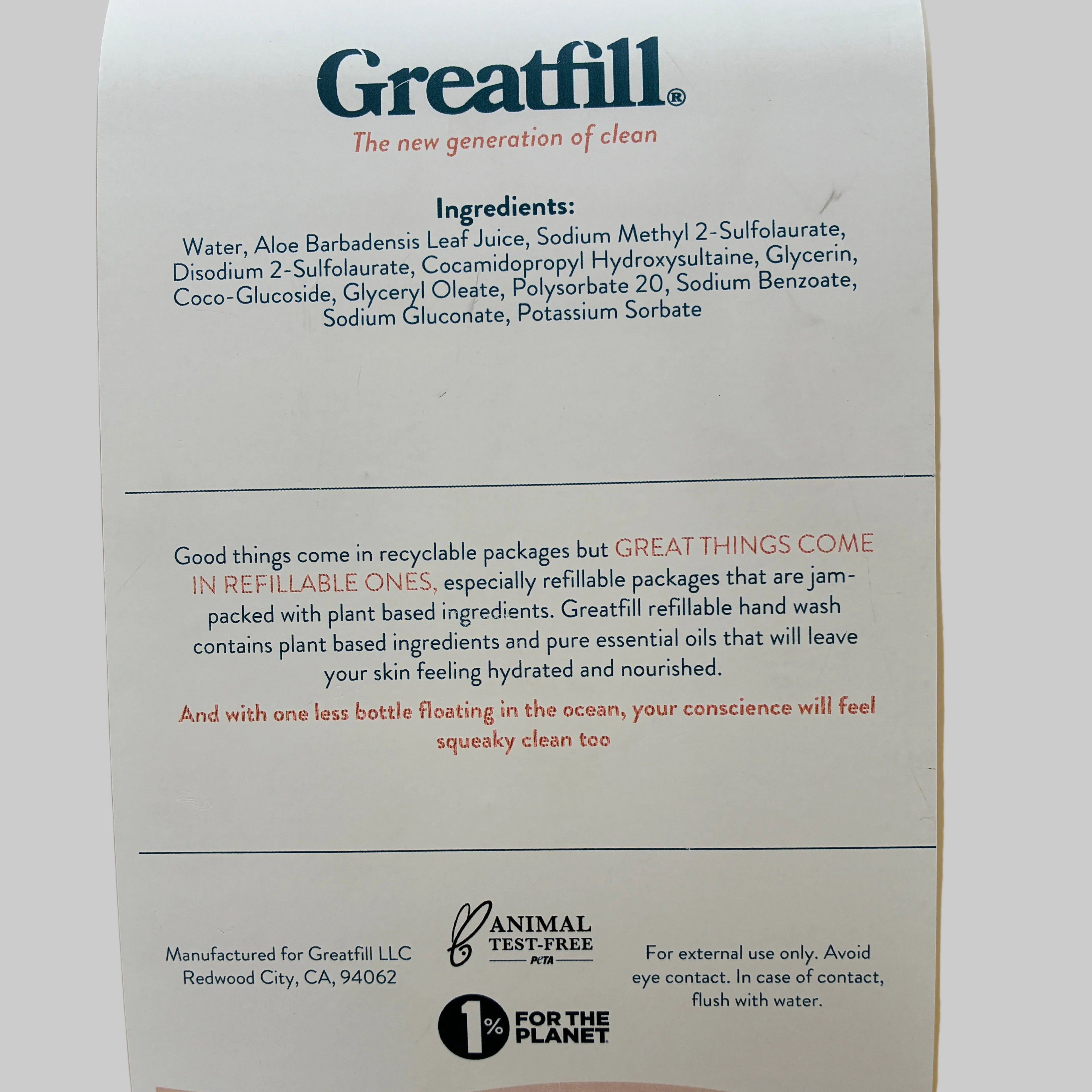Greatfill Hand Wash