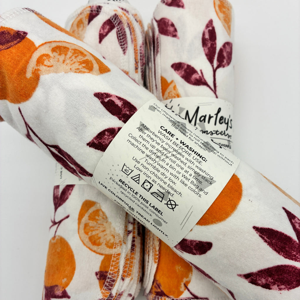 Unpaper Towels - Orange, 12 count